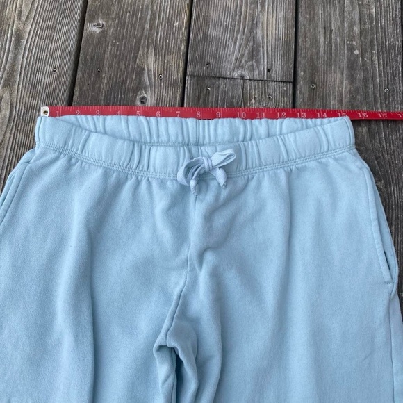 Victoria’s Secret PINK Blue & White Wide Leg Sweatpants - Picture 6 of 7